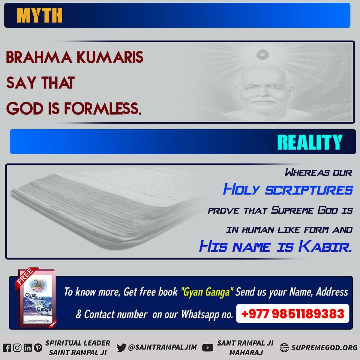 #Reality_Of_BrahmaKumari_Panth The Bhagavad Gita categorizes people who force meditation and practice celibacy as demonic because they are motivated by ego and pride. For true worship knowledge visit Jagat Guru Rampal Ji: True Spiritual Leader & Avatar of the Supreme God .