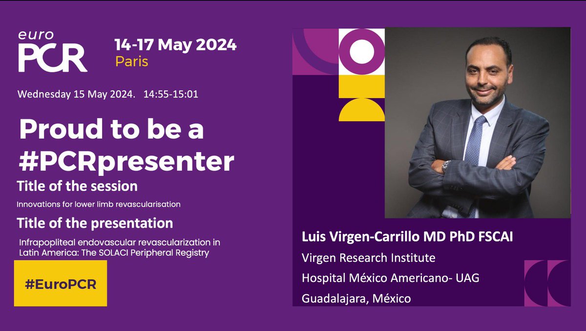 #PCRpresenter #PCR #EuroPCR #SOLACI #solaci <a href="/solaci_online/">SOLACI</a> <a href="/EuroPCR/">PEDRO</a> <a href="/hendolat/">Hendolat</a> <a href="/CLI_Global/">CLI Global Society</a>