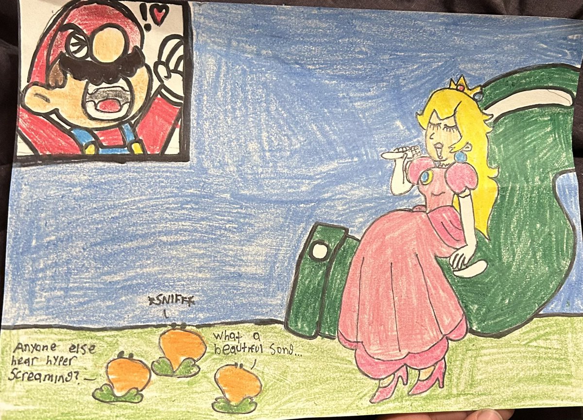 A singing princess and her supportive plumber (thanks @_Eizio_ lol)