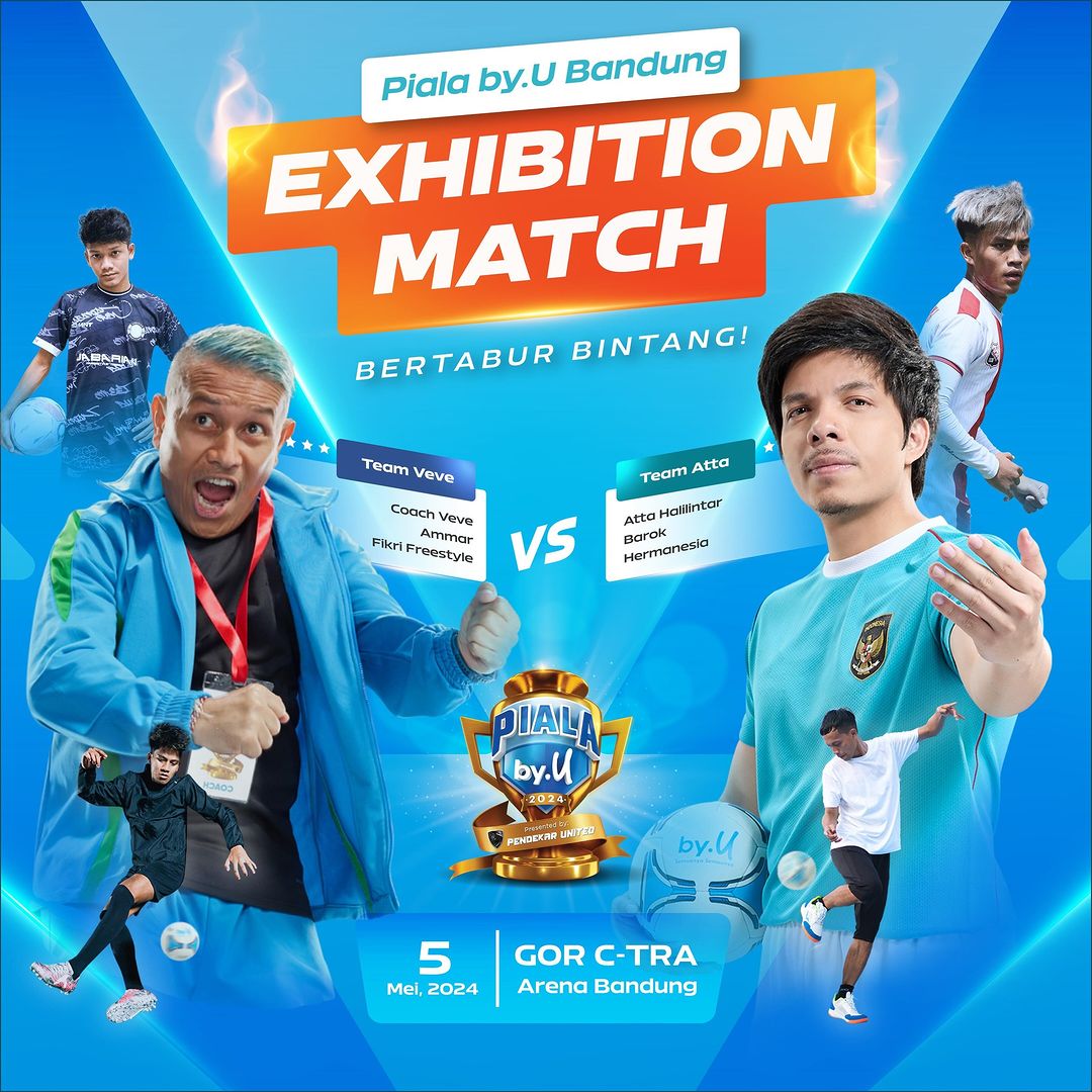 byu_id's tweet photo. Anak by.U Bandung mana suaranyaaaa?

Siap-siap buat nonton laga seru dari Piala by.U Jawa Barat Series Bandung! 🙌 Kira-kira #TeamAtta atau #TeamVeve nih yang bakal menang? 👀 https://t.co/dNIUQ4tEGu