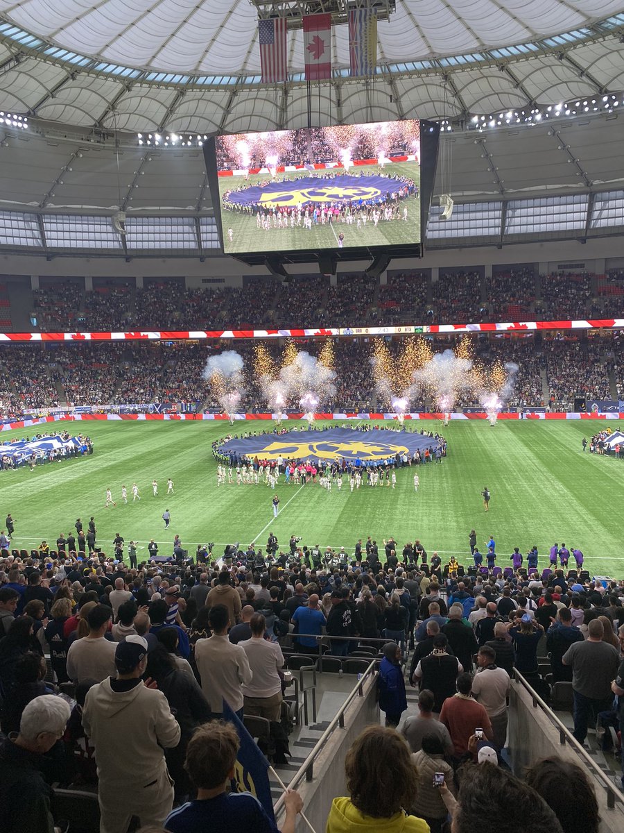 It’s #VWFC’s 50th anniversary match tonight, so I’ve made it out to BC Place for their clash vs Austin FC Big one for the Caps vs a surging Austin side, as they look to push up the table Lots of people in the building for this one