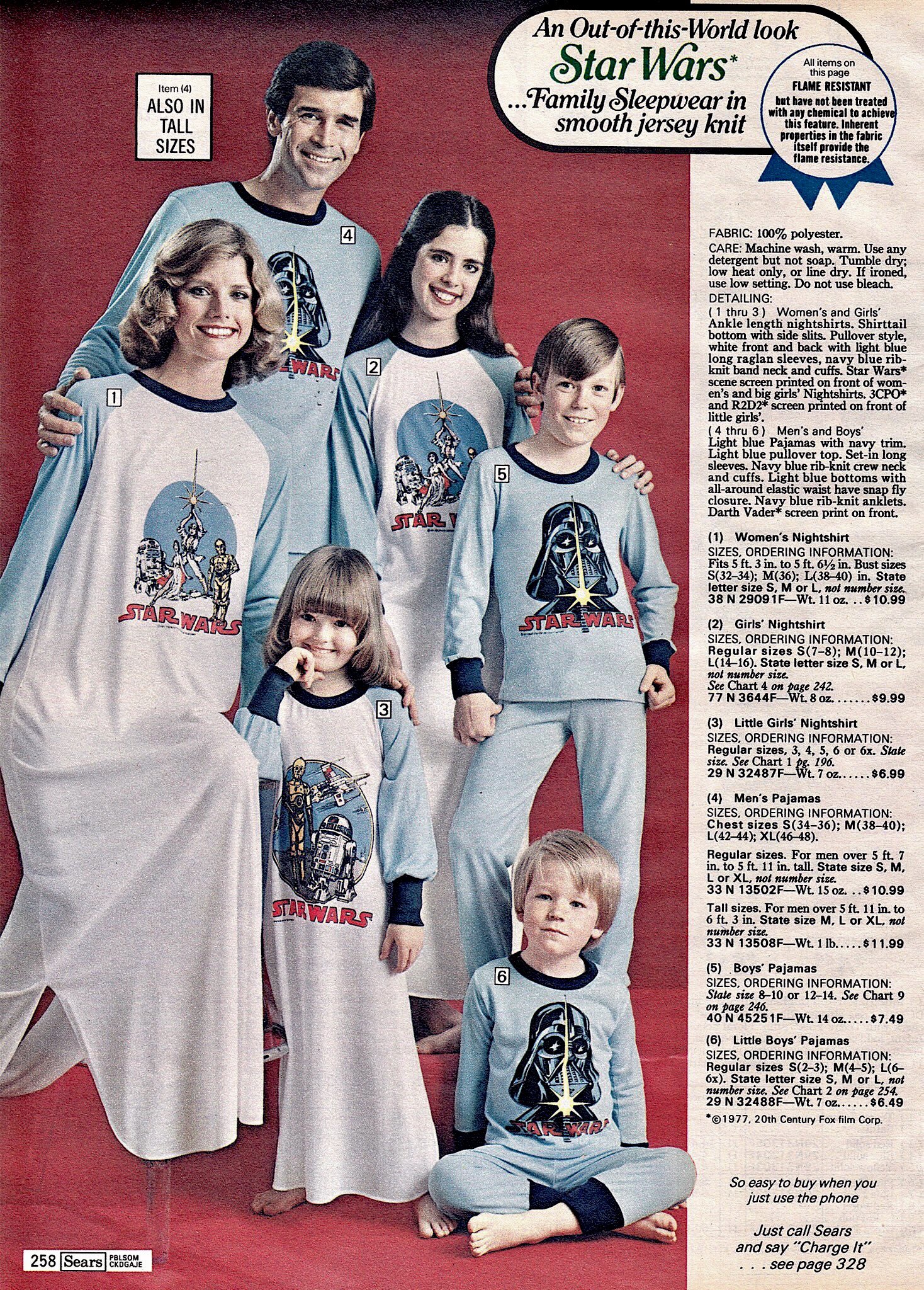 RetroNewsNow on X 1978 Sears Catalog StarWars Family Sleepwear https t Ecysf6KNvO X