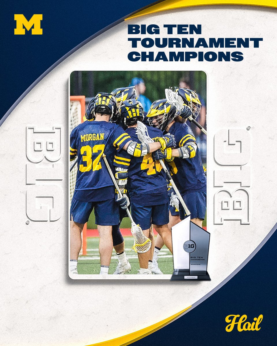 ʙᴀᴄᴋ-ᴛᴏ-ʙᴀᴄᴋ The Wolverines are your Big Ten Tournament Champions! No. 17 Michigan 16, No. 9 Penn State 4 #GoBlue〽️