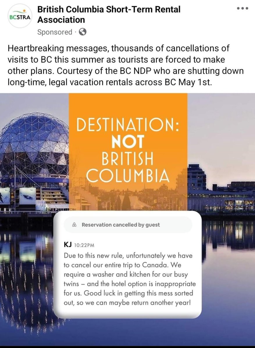 Great work #ndp 

If the real estate market is slow this spring, we definitely need #tourism 

#HousingCrisis 
#bcpoli 
#Vancouver