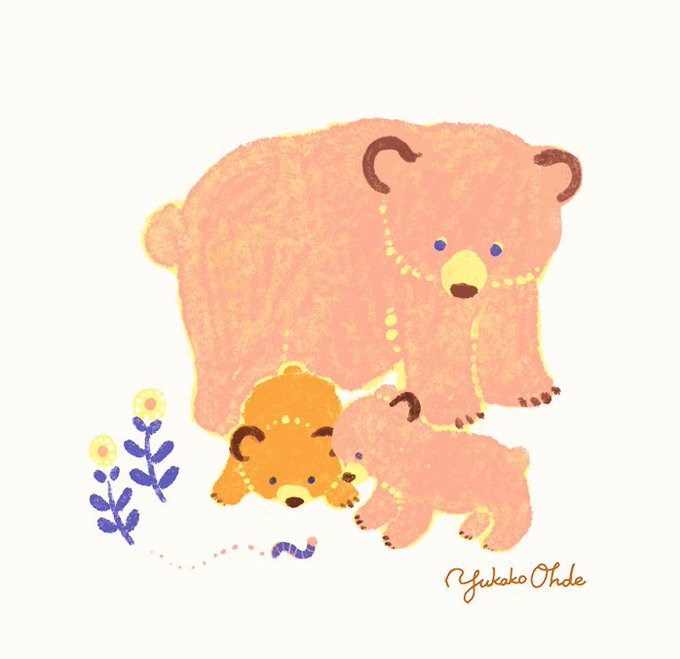 「bear flower」 illustration images(Latest)