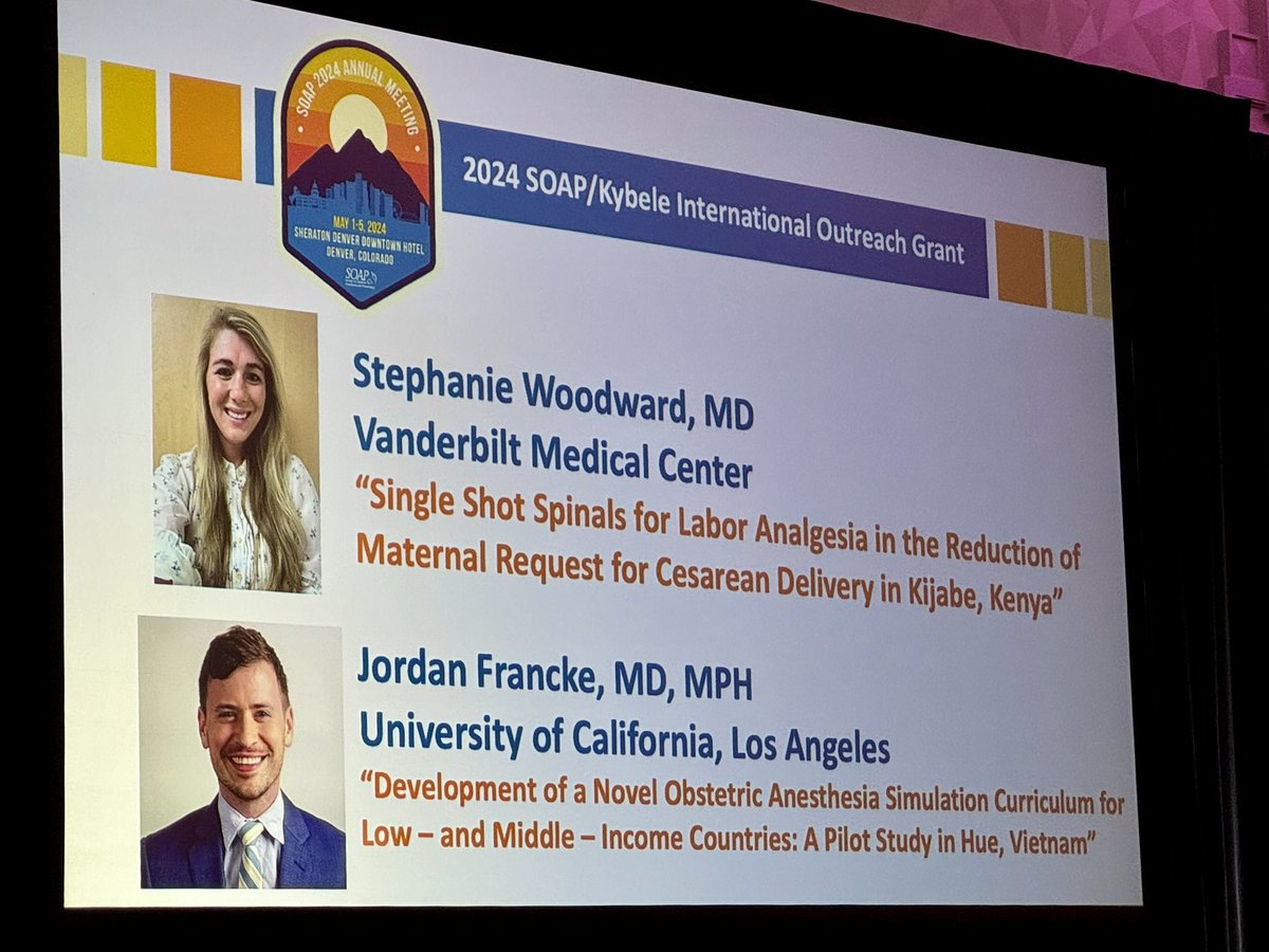 Congratulations to our own @UCLAAnes CA3 resident Jordan Francke, MD on receiving the 2024 @SOAPHQ International Outreach Grant 👏👏👏