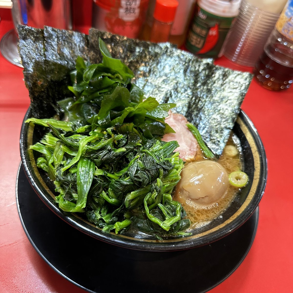 🐯とらきち家
🍜賄い飯セット、わかめ、ほうれん草

ラストわかめ🥰
久しぶりのわかめ🥰
初賄い飯🕺🏻🪩✨

とうとうチャリで来ちゃった🙈
娘のチャリで🙈

明日のコラボも行っくよ〜🎈👯👯🎈