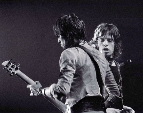 Keith Richards & Mick Jagger in Paris, 1970. Photo by Jean Pierre Leloir