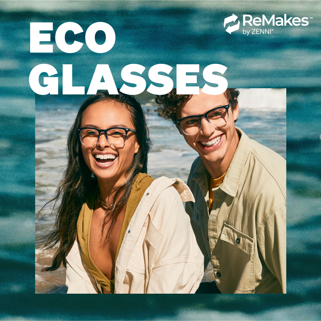 NEW Eco Glasses 🌎 Learn more about out sustainable frames made from biobased and recycled materials: text.zenni.io/EcoGlasses