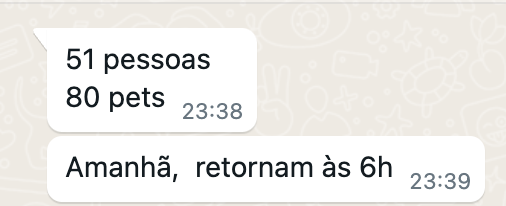 demori's tweet photo. Pessoal, o barco que nossa comunidade colocou na água salvou 51 pessoas e 90 animais em Canoas. 

Mandem corações nos comentários para esses heróis anônimos, eles são uma família que decidiu fazer essa ação. 

Amanhã 6h da manhã eles estarão novamente no salvamento. https://t.co/ldZpHCEsAY