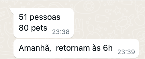 Pessoal, o barco que nossa comunidade colocou na água salvou 51 pessoas e 90 animais em Canoas. Mandem corações nos comentários para esses heróis anônimos, eles são uma família que decidiu fazer essa ação. Amanhã 6h da manhã eles estarão novamente no salvamento.