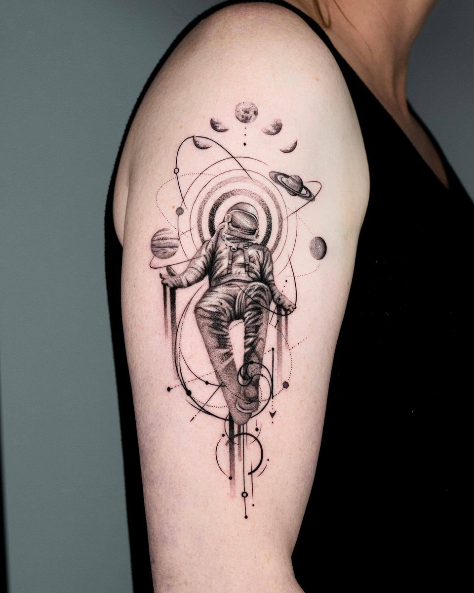 Space tattoo on the upper arm by Hime Tattooer from Sydney

#tattoo #tattooideas #tatts #tattoodesign #designideas #tattoos #inked #artist #australianartist #tattooer #tattooist #amazingtattoo #tattoodesignideas #tattooconnect 
#armtattoo