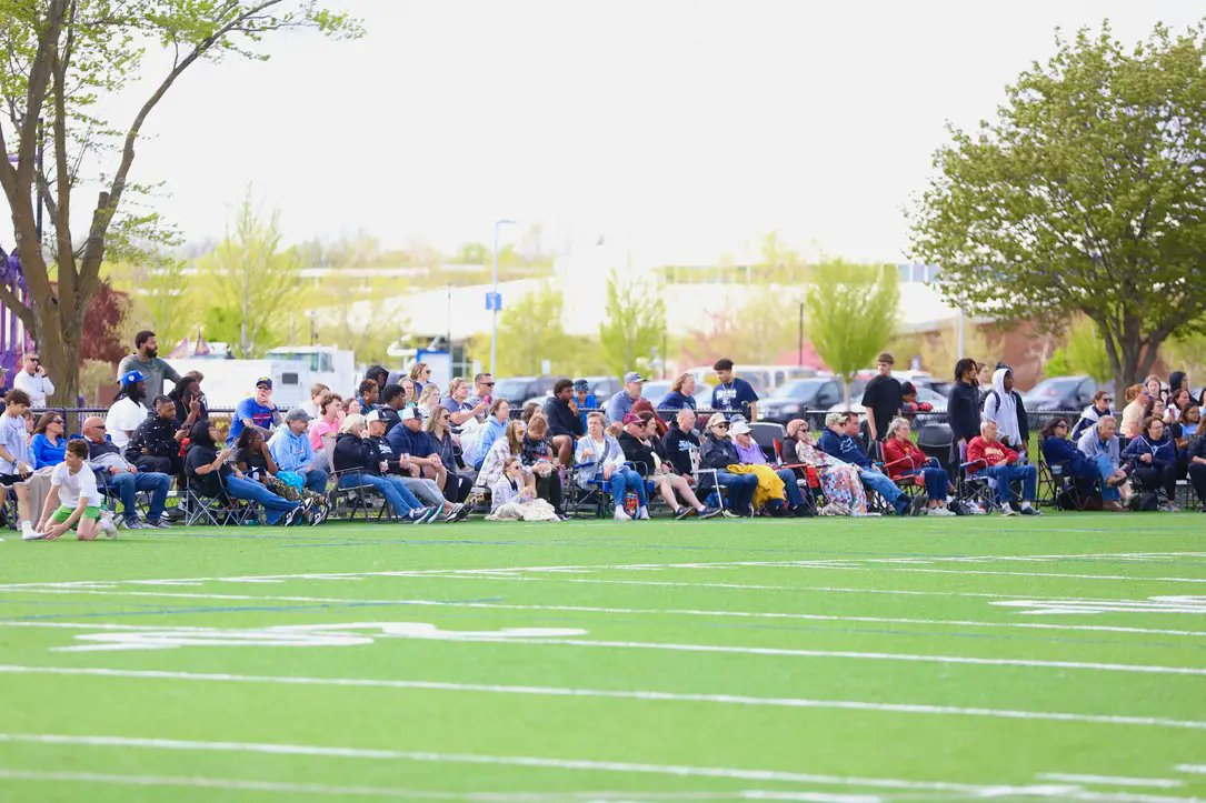 What a turnout for last night's spring game!  It was a great evening for some great action. #feelthevibe