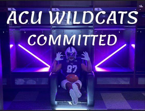 I am blessed to announce that I will be continuing My career at Abilene Christian University!!! Thank you to every coach that has gave me the opportunity with their program I will never forget that.@RickBowie2 @JasonSmith_OL