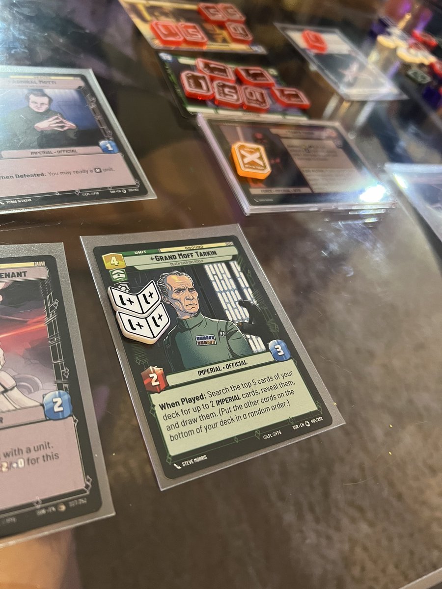 Celebrating May the 4th with @UnlimitedFFG. I won the game not with Vader or Palpatine, but Moff Tarkin! (Suck it, Luke)