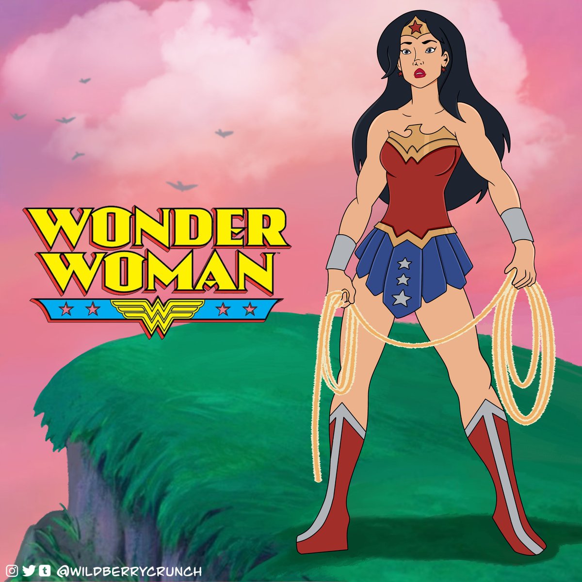 wildberrycrunch's tweet photo. Diana!  
  
#WonderWoman #fanart #disneystyleart https://t.co/qjzrNhAh0M