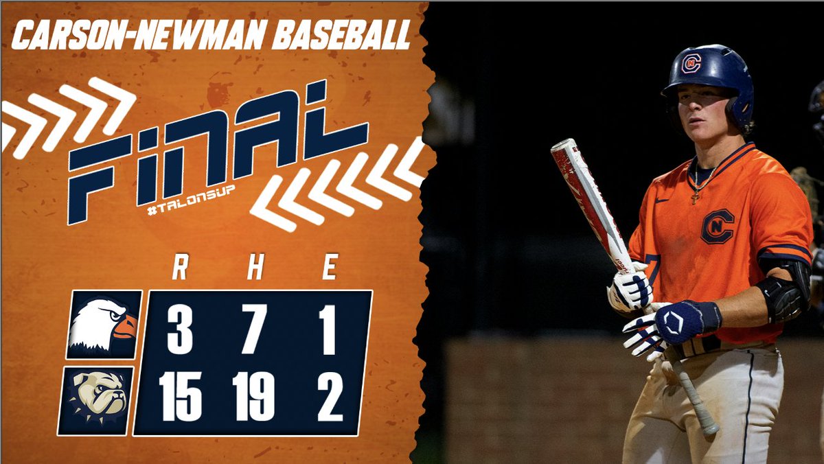 C-N's season comes to a close in Hartsville 🐶Wingate 15 🦅@CNBaseball 3 FINAL