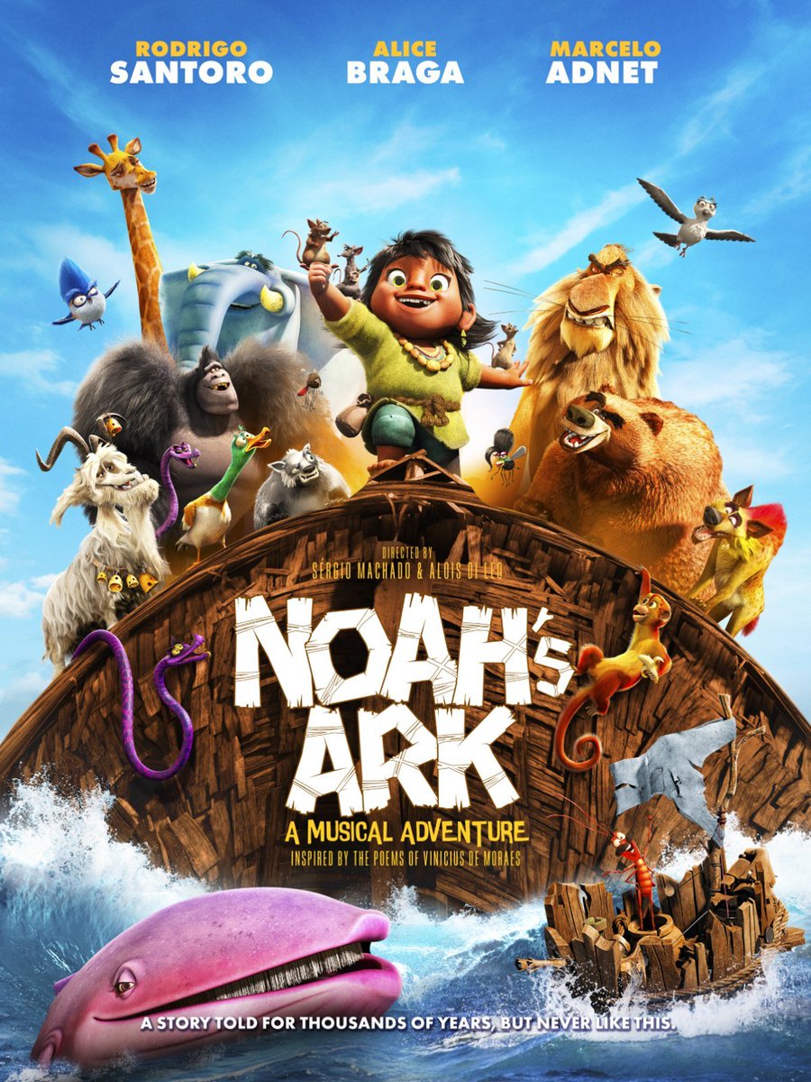 #NoahsArk [2024] - Brazilian Indian American Animated Adventure Comedy Musical Drama Film. Now Streaming in #Hindi & #English Languages on @PrimeVideoIN Distributed By:- @MVPIndia
