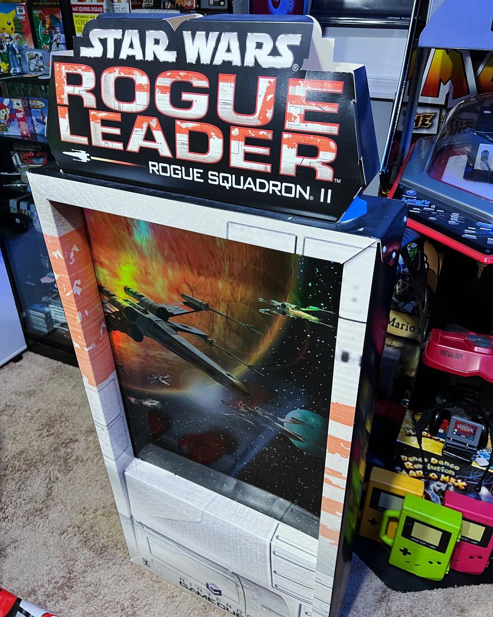 May the 4th be with you! Here’s my most recent Star Wars score! Who remembers seeing this display? #videogames #maythe4thbewithyou #may4th #starwarsday #starwars #gameroom #gamecube #nintendo #gamerahmer #starwarsroguesquadron