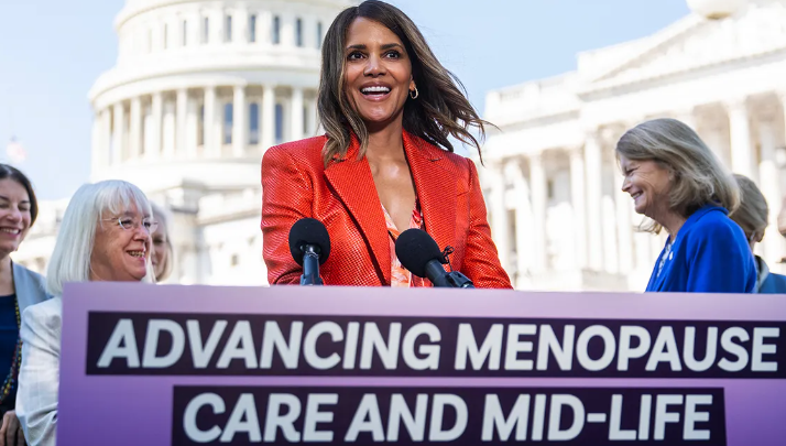 Halle Berry joins a group of bipartisan senators to push for legislation that would put $275 million toward research and education around menopause. #halleberry #menopause #research Full story at 🔗 in bio