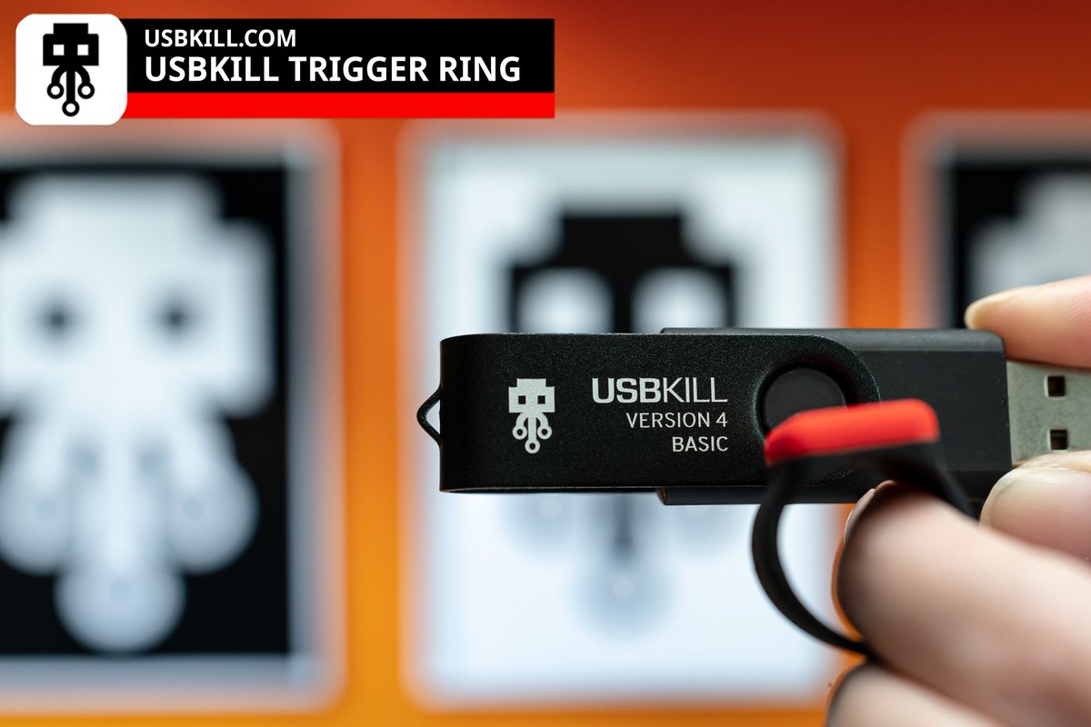 Enhance your #USBKill experience with the Trigger Ring. Available separately or in Pro Kits! 🎁🛍️ l.usbkill.com/rkQZo  
#USBKillV4 #pentesting #infosec #hacking #pentester #USBTesting
