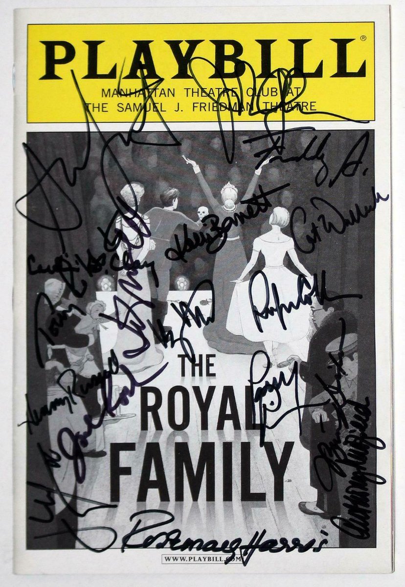 Happy birthday to @AnaGasteyer! 🎂❤️
@playbill from the 2009 #Broadway revival of #TheRoyalFamily, signed for @BCEFA by the full cast including Gasteyer, @kelli_barrett, @thecarolineclay, @RealJohnGlover, Rosemary Harris and @HennyRussell, from our collection.
#AnaGasteyer #BCEFA