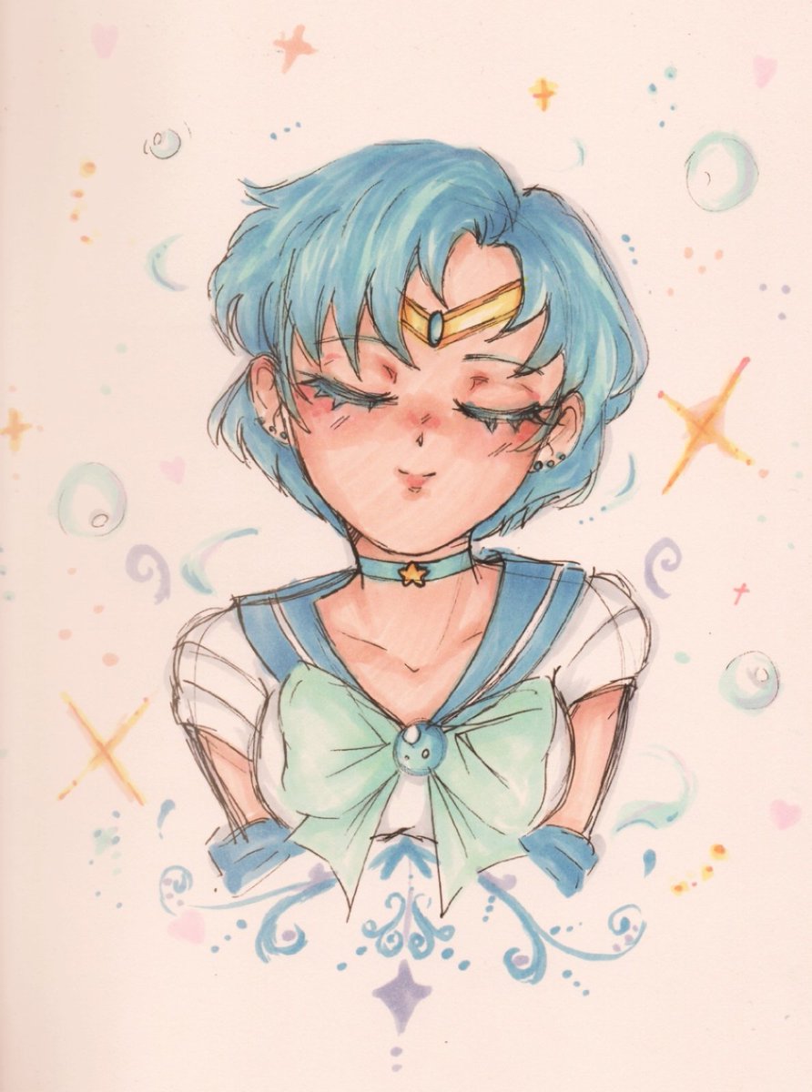 Sailor Mercury for my BFF ☆

#artwork #sketch #sailormercury #artmoots #drawing ( #opencommissions )
#fanart