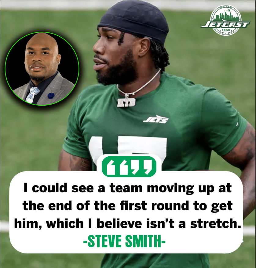 I could see a team moving up at the end of the first round to get him, which I believe isn’t a stretch.' 

- Steven Smith (On Malachi Corley pre-draft)

Steve Smith thought Corely could have been a back-end first-round pick and thinks the world of Corely. #JETs #JetUp