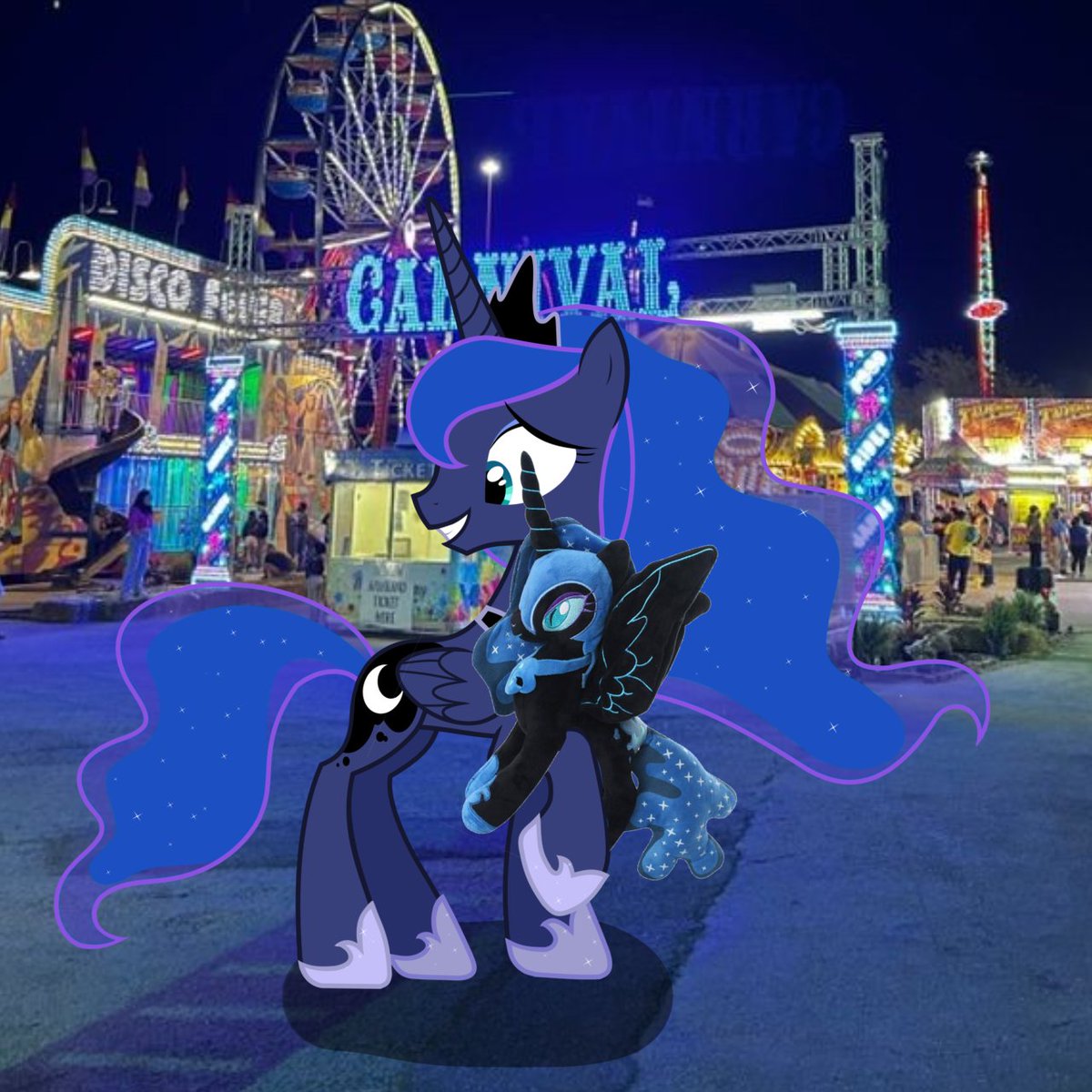 I went to this "fair" and won this "plushie"