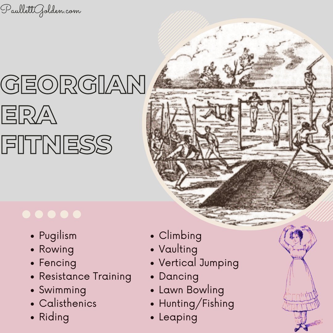 How do you like seeing your storybook hero stay fit? 

 #paullettgolden #georgianromance #regencyromance #cleanromance #sweetromance #closeddoorromance #wholesomeromance #historicalromance #historicalfiction