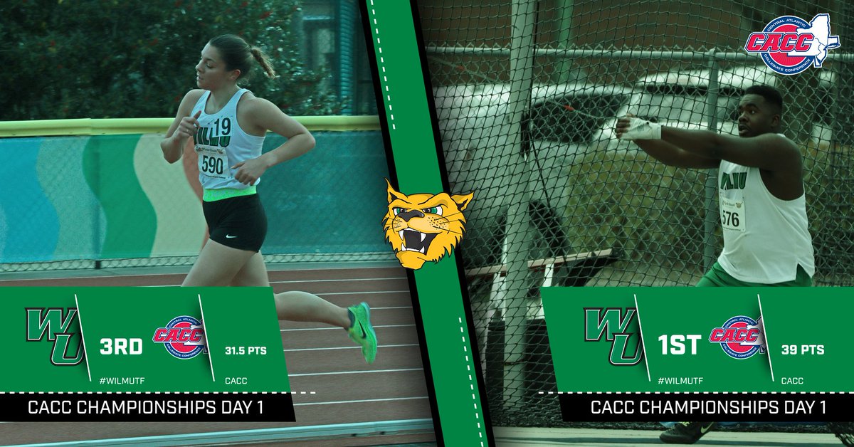 A solid day for #WilmUTF at the CACC Championships!! Men lead after day one with 39 pts while the women are 3rd overall with 31.5 pts!

Day 2 of the Championships continues tomorrow in Lakewood! #LetsGoCats!