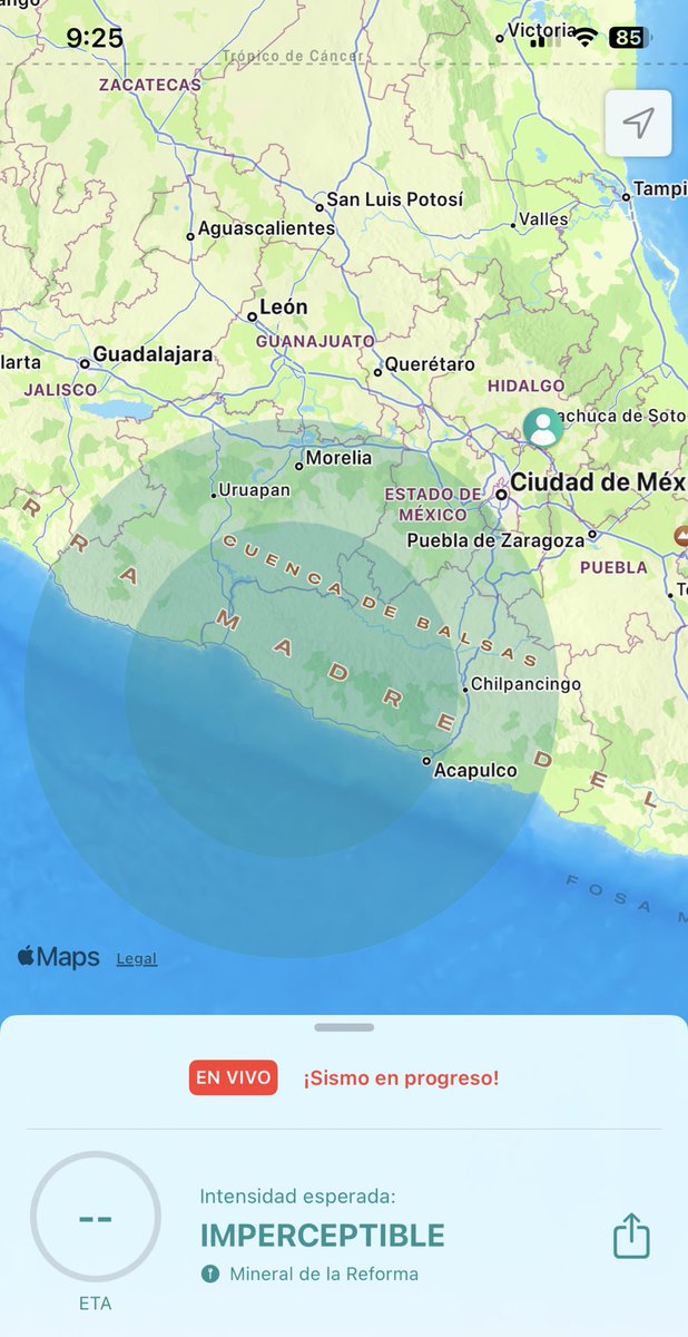 ©️ #CentralMX #TenemosSismo #Alerta #UltimaHora 

🚨#AlMomento Se registró #sismo de intensidad muy ligera en Guerrero, Costa Norte.

No ameritó #AlertaSismica para la #CDMX. 

Vía @SasslaMx