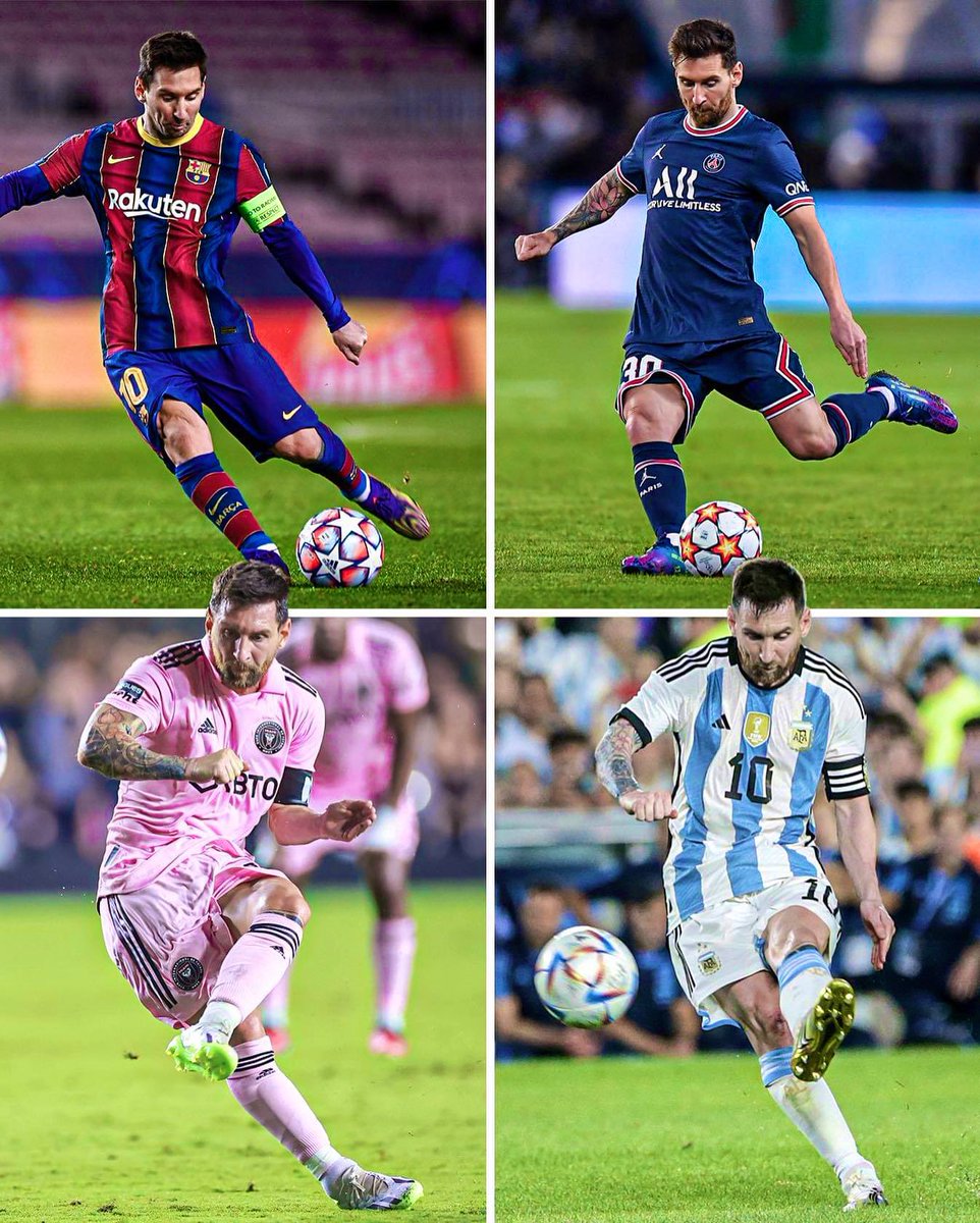 🚨 Messi is the first player in History to get a Hattrick of Assists for 4 different teams.

- FC Barcelona 
- Argentina NT
- PSG
- Inter Miami

If you ever feel stupid , just remember that ppl called this guy a system player 😂