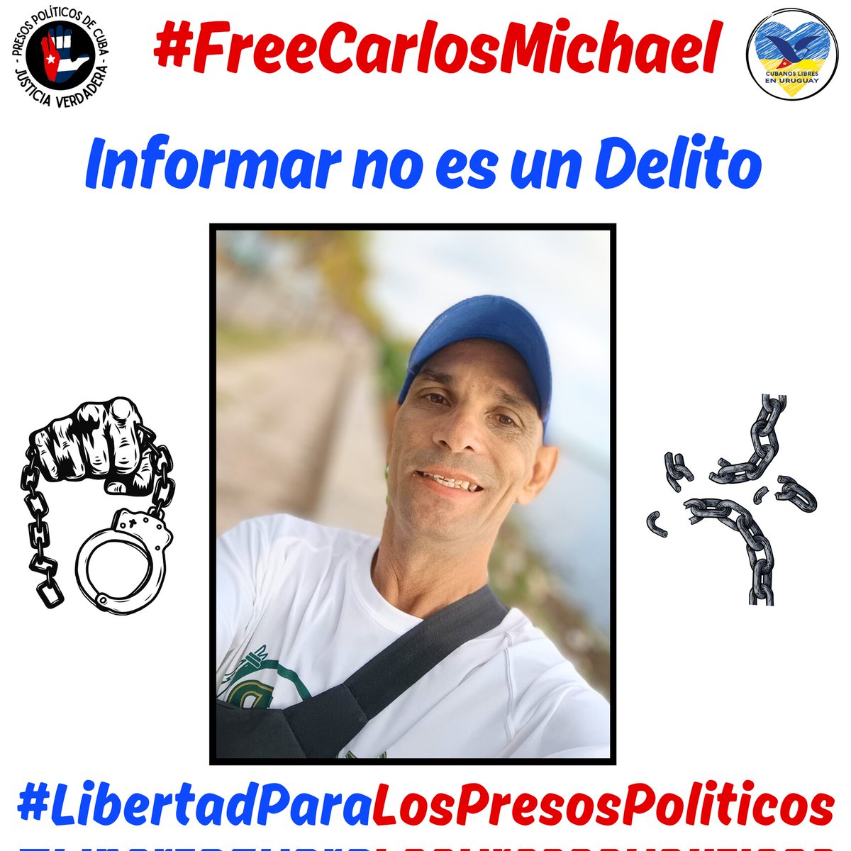 Familia necesitamos visibilizar por todos lados la situación del periodista independiente y Ex-Preso Político del #11J, Carlos Michael Morales @CarlosLibreCuba. Desde su salida de prisión no ha parado de trabajar en su labor como colaborador del @observacuba y por lo mismo la…