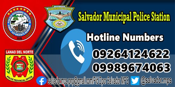 Hotline Numbers
#ToServeandProtect
#SerbisyongNagkakaisa