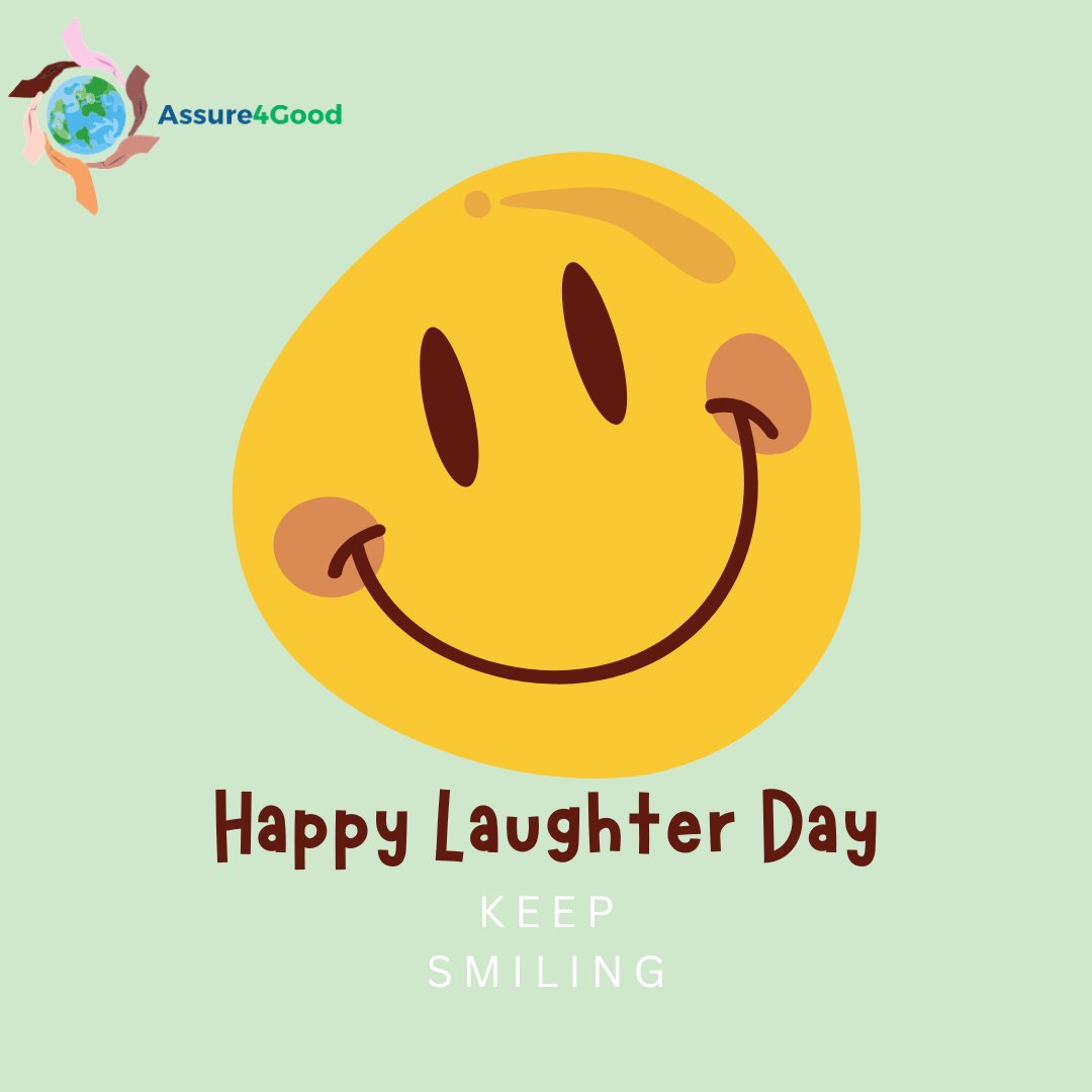 RSJ - Assure4Good sends wishes for a day filled with laughter and positivity! Let's share laughter and brighten each other's day. 😆🌟 #LaughterDay #RSJAssure4Good #SpreadHappiness