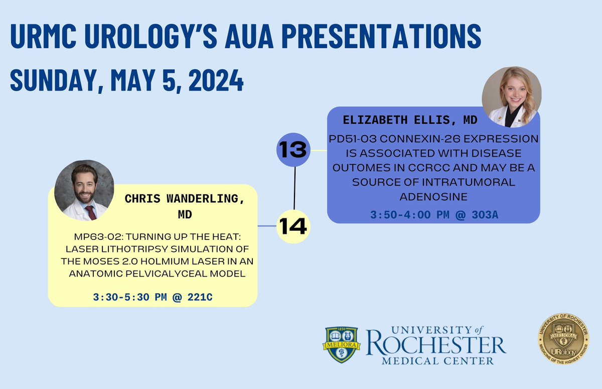 A jam-packed schedule for Day 3 of the #AUA24! Who are you looking forward to seeing? Check out the full schedule below #URMCUrology