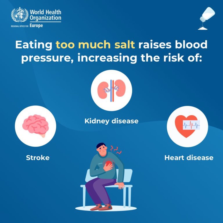 Reduce your salt 🧂 intake to less than 5g per day! ⚠️ Too much salt can increase the risk of high blood pressure, stroke and heart disease. Look after your heart❤️🙏 #CutSalt #LKA #SriLanka #HealthSL #WHO #HealthForAll #HealthyLiving
