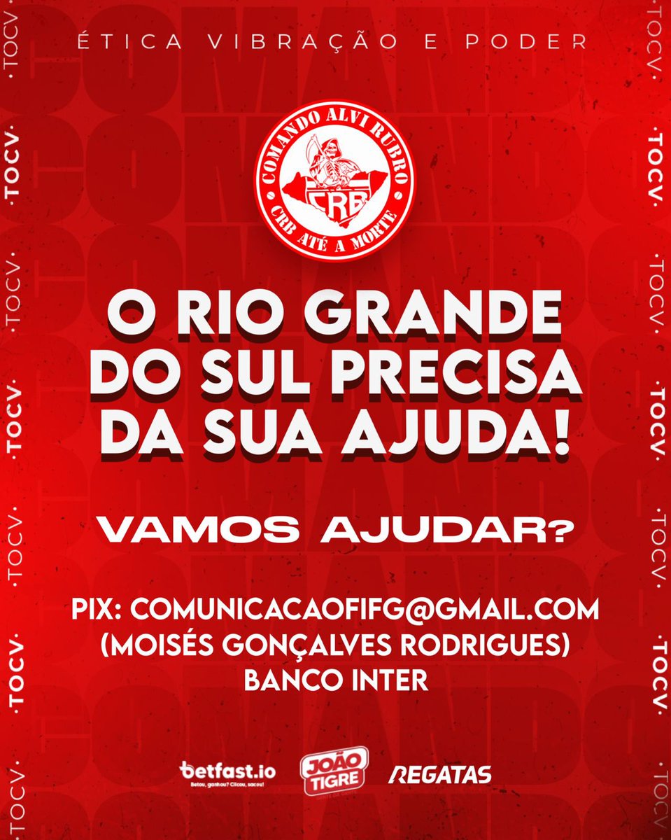 O RIO GRANDE DO SUL PRECISA DA SUA AJUDA!