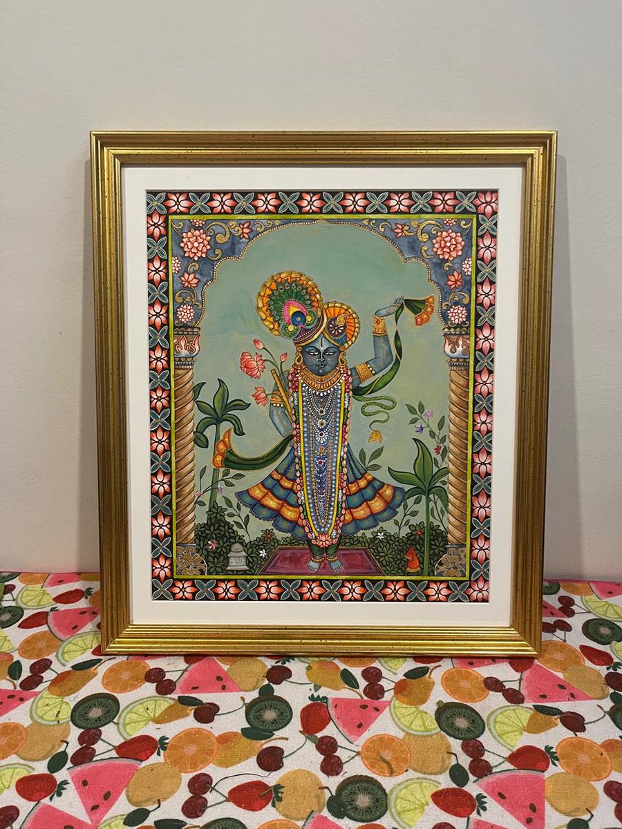 This Shrinath ji painting of mine has found its permanent home in Pune.
🌸🚩🙏