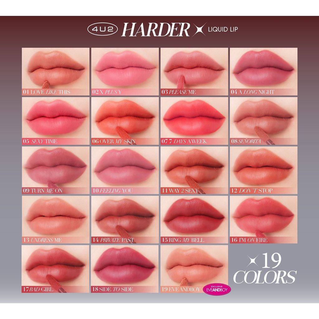 ขายลิป #4U2xBUS รุ่น Harder-X 🌟 แท่งละ 120 รวมส่ง ✅ สีที่ว่าง 01 ขุนพล, 02 จินวุค, 04, 05, 06 มาร์ค, 07 ไทย, 09, 11 ภีม, 12 จั๋ง, 13 เน็กซ์, 14 อลัน, 15, 17, 18, 19 📦สคพรีออเดอร์ได้รับของ~ 16/05 💌 สั่งซื้อ dm #ตลาดนัดBUS #ส่งต่อเครื่องสําอาง #ส่งต่อคสอ #ส่งต่อสกินแคร์