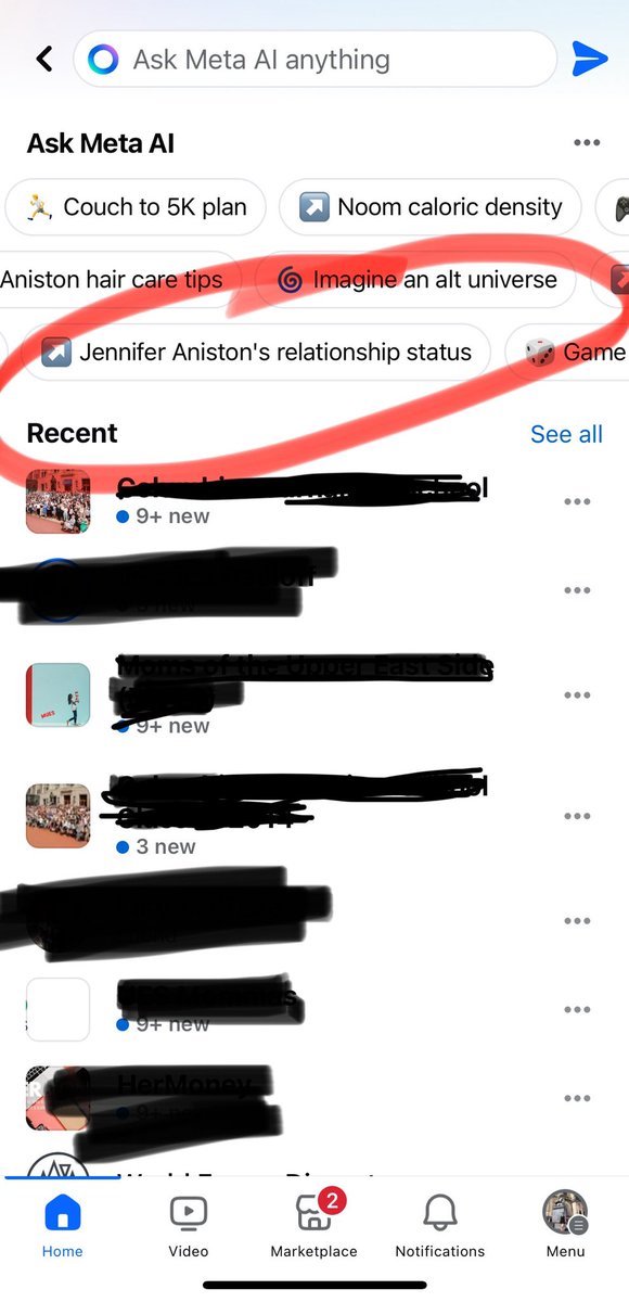 Why is Meta AI prompting people on Facebook to ask about Jennifer Aniston’s relationship status?! That is CRINGE!! Clearly, the prompts are AIs idea as well..