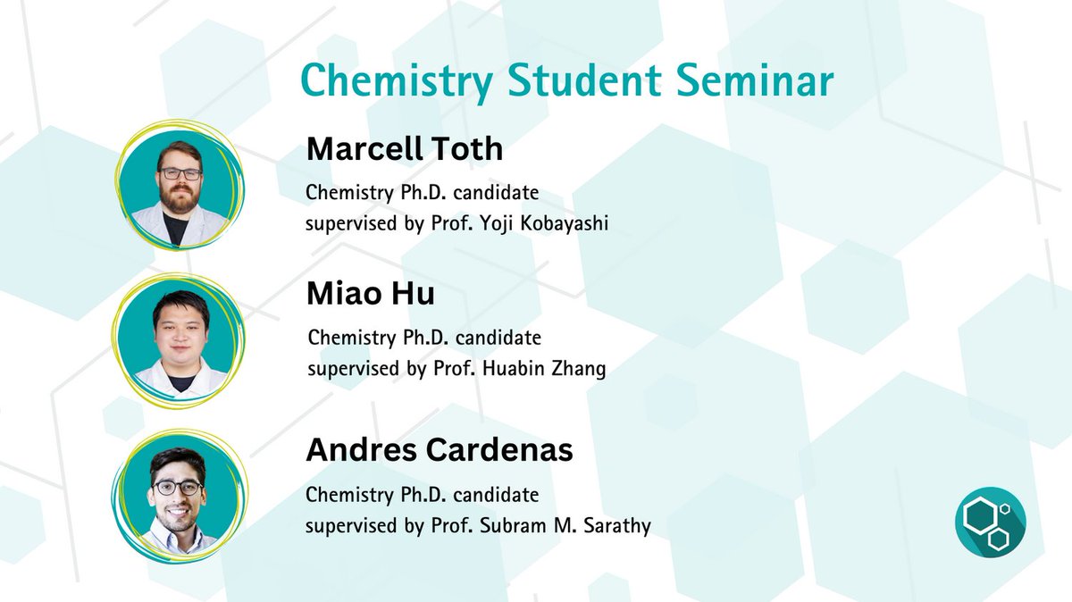 TODAY! Chemistry Student Seminar at #KAUSTPSE For more information: pse.kaust.link/MLYA #chemistry #kaust @chemsstudents @AMPM_KAUST