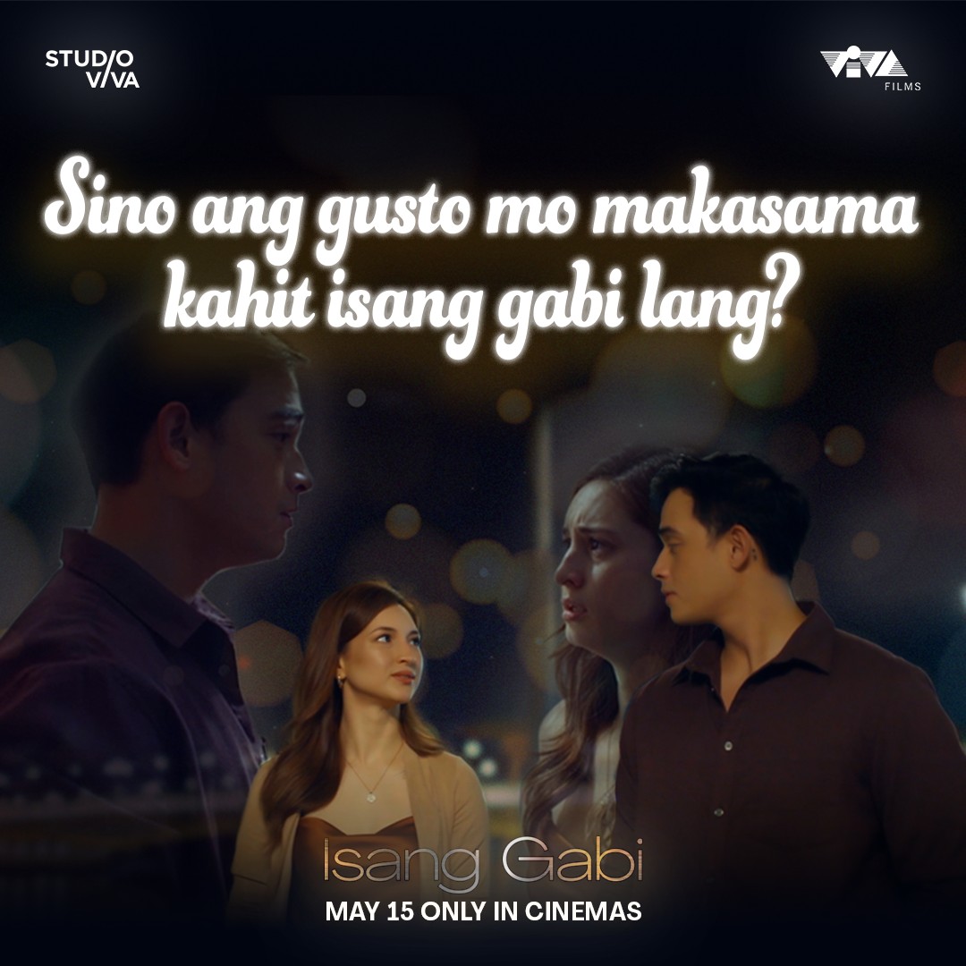 Who's the first person to come to your mind? Tag him/her! 'ISANG GABI' starring Coleen Garcia and Diego Loyzaga. Written by Ricky Lee. From the multi-awarded director, McArthur C. Alejandre, DGPI. Experience #IsangGabi This May 15 Only In Cinemas #ColeenGarcia #DiegoLoyzaga