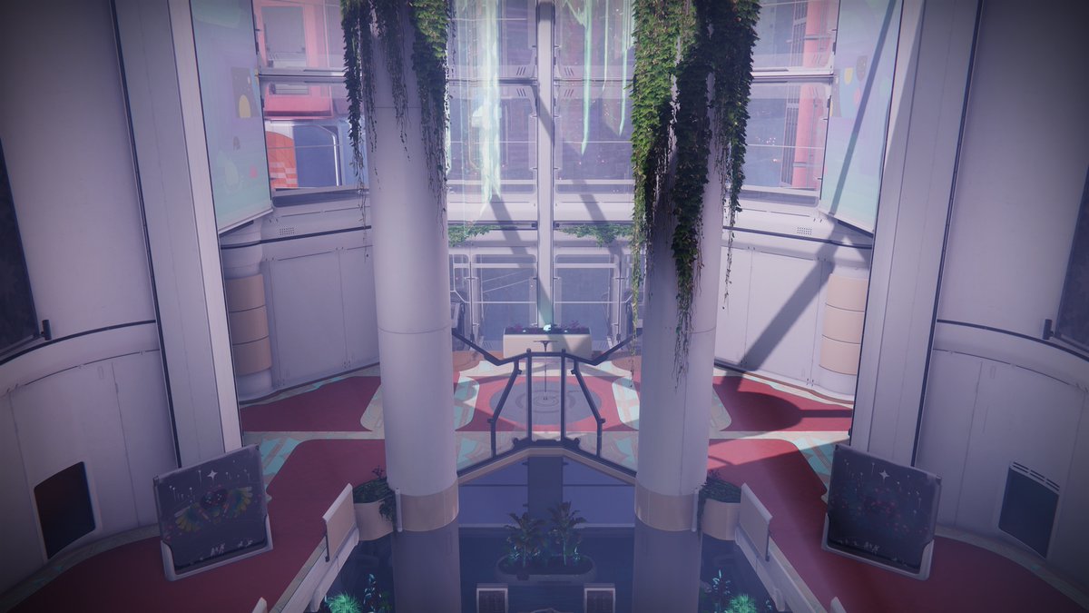 🏬 Cirrus Plaza, a shopping center on Neptune, will have four distinct #PVP areas for a battles. Watch out for those multiple sight lines and secure that valuable high ground! #Destiny2