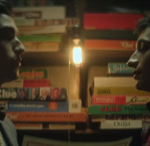 edwin and charles having at least 4 different game boxes of clue plus a ouija board in their office closet is so funny