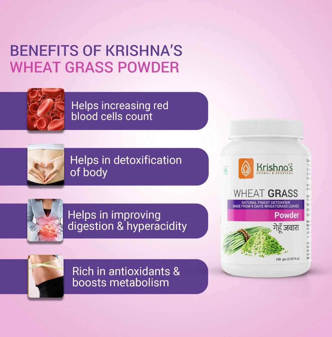 Wheatgrass Powder
Made from 9th day picked fresh wheatgrass leaves | Finest Herbal Detoxifier | Builds a Strong Immune System

Order Now
go.krishnaayurved.com/Zz7w