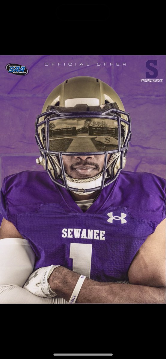 After a great visit and talk with @Coach_DGaither, I'm happy to announce I have received my second offer from @SewaneeFootball @Coach_MKemper @CoachMartin50 @Etowah_Recruits @etowahfootball @EtowahStrength @NEGARecruits @NwGaFootball @RecruitGeorgia