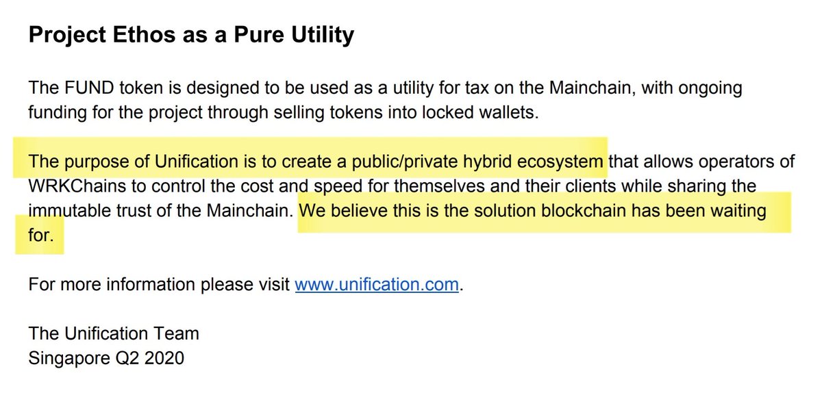 @Z_Humphries So many sleeping on #Unification. #UNoDE Public Beta is about to launch & $Fund will be the preferred method of payment. This will be a sleeping giant.