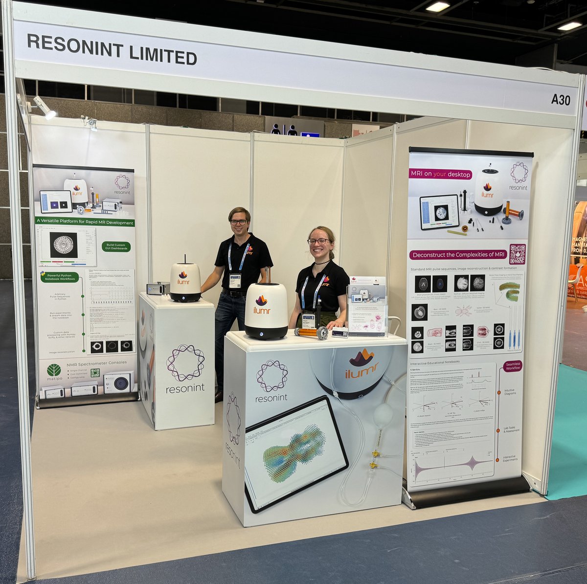 We're back at ISMRM! 

Pop into booth A30 for a live demo of our ilumr Desktop MRI. If you're feeling inquisitive, bring something that will fit into a 15mm tube to scan!